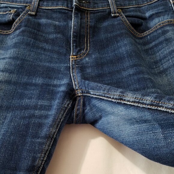 Rag & Bone Dre Low Rise Slim Boyfriend Jeans –Women’s 30 –Dark Blue–Distress Hem - Picture 14 of 16